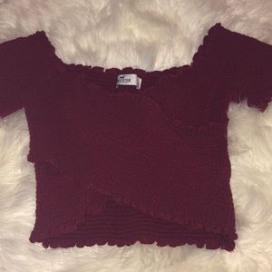 crisscross crop top